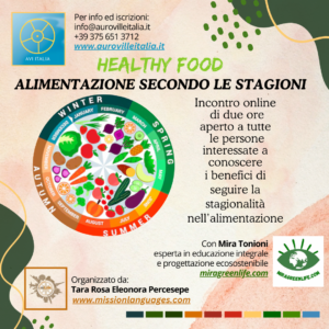 Incontro “Alimentazione secondo le stagioni”